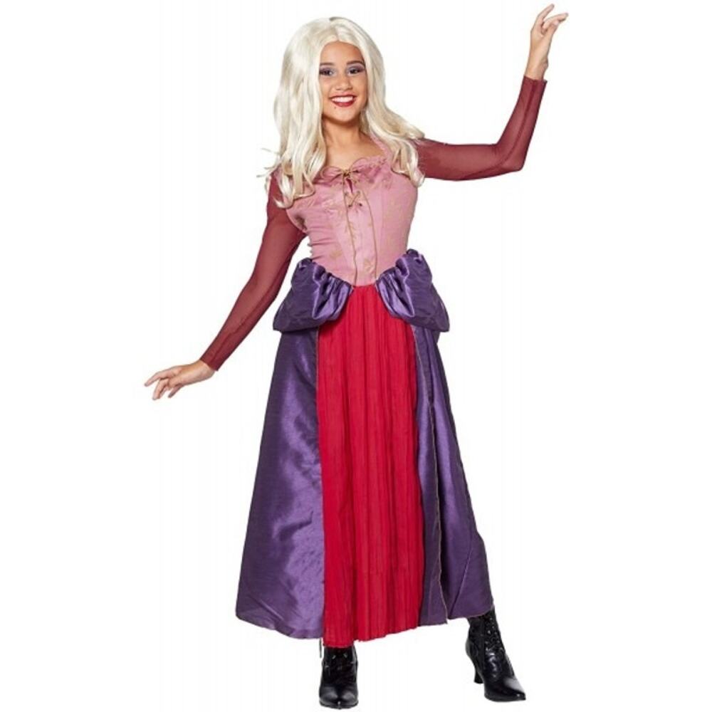 Hocus Pocus Women's XL Sarah Sanderson Costume Dress Halloween Whimsical K16-3